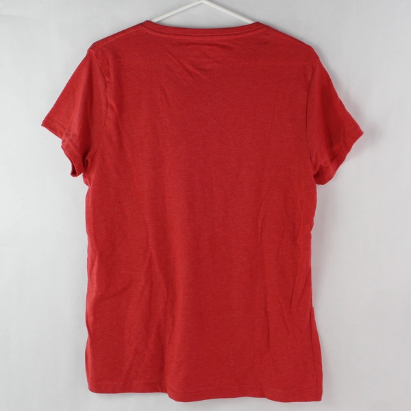Crazy Dog Red Dear Santa Christmas T-shirt Women's Size Large