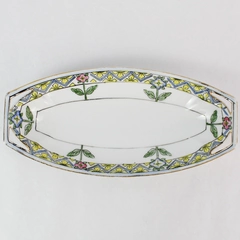 Vintage Japanese Noritake China Flower Design Decorative Dish 7.75"
