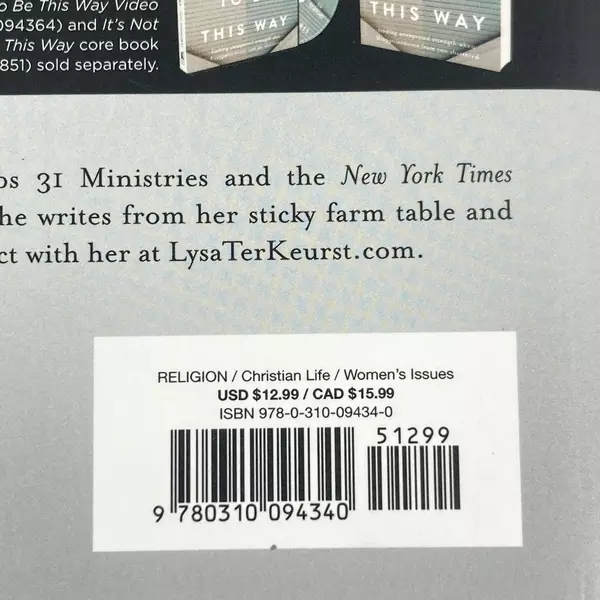 It's Not Supposed to Be This Way by Lysa TerKeurst 2018 Paperback