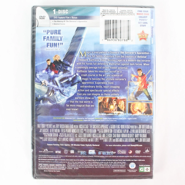 New Sealed The Sorcerer's Apprentice 2010 Disney DVD Nicolas Cage