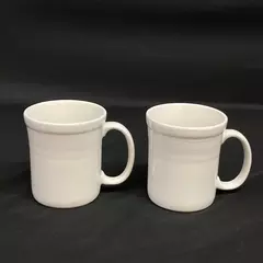 Lot of 2 Gibson White Ceramic Coffee Mugs