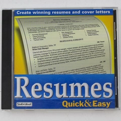 Lot of Resumes Quick And Easy CD-ROM by Individual Software Inc. 1997-2002