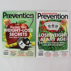 Lot of 2 Prevention Magazine February and July 2021 Issues