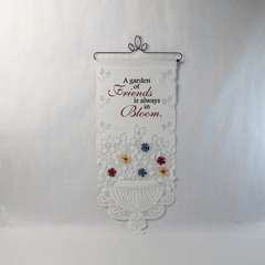 Heritage Lace Garden of Friends Wall Decor A Welcome Touch 11"x25"
