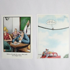 Vintage Lot of 2 The Far Side by Gary Larson Blank Greeting Cards Comical 
