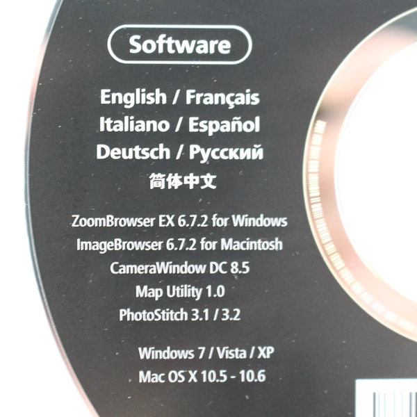 Canon Digital Camera Solution Disk Ver 88.1 Software and Manual CD