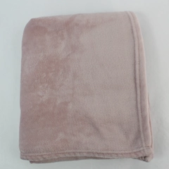 Living Solutions Pink Plush Throw Blanket 48" x 70"