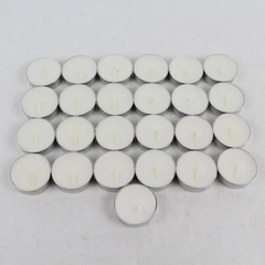 Lot of 25 White Unscented Tealight Candles Unused