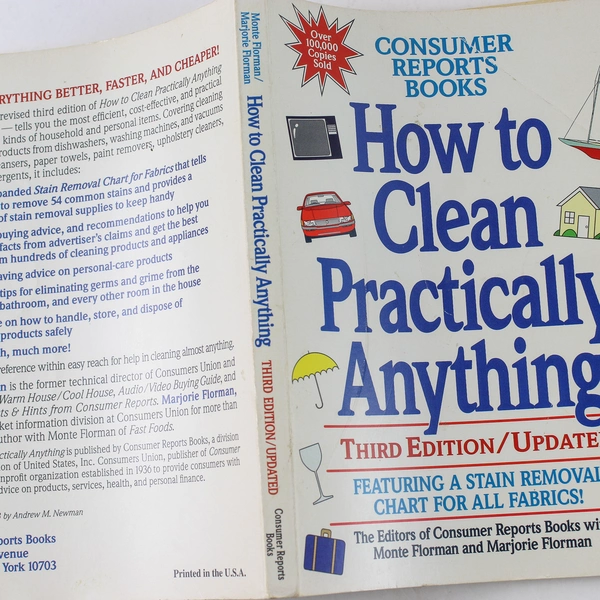 How To Clean Practically Anything Monte & Marjorie Florman Paperback 1993