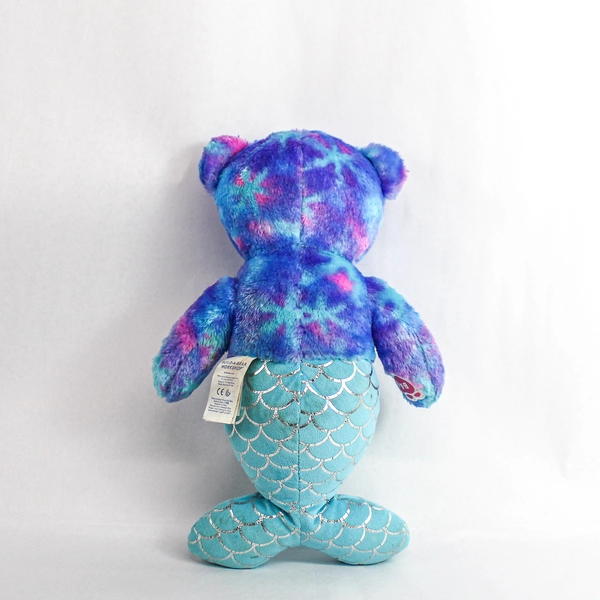 2019 Retired Build A Bear Workshop Multicolor Teddy Bear Mermaid Plush 