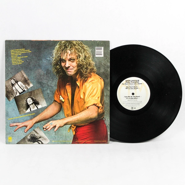 Peter Frampton Where I Should Be Vinyl Record 1979 A&M SP3710 Untested