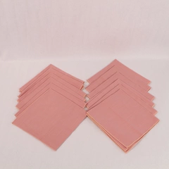 Lot of 12 Mauve Pink Cotton Cloth Napkins Table Linens Dining Decor