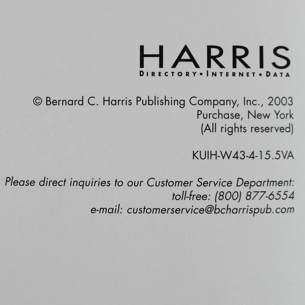 Union University 2003 Alumni Directory Book Bernard C. Harris Publishing Co.