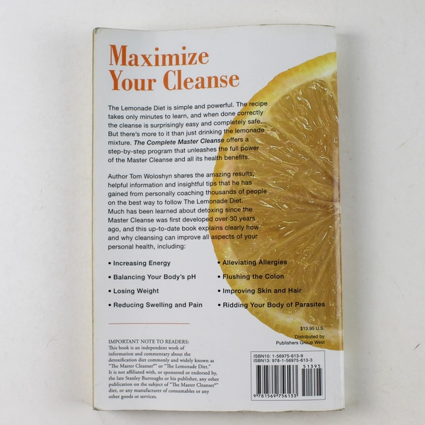 Complete Master Cleanse A Step-By-Step Guide Tom Woloshyn 2007 Paperback