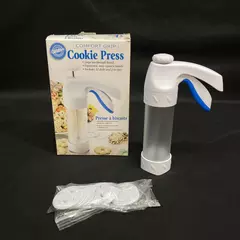 Wilton Comfort Grip Cookie Press With 12 Discs Ergonomic Easy Squeeze Handle