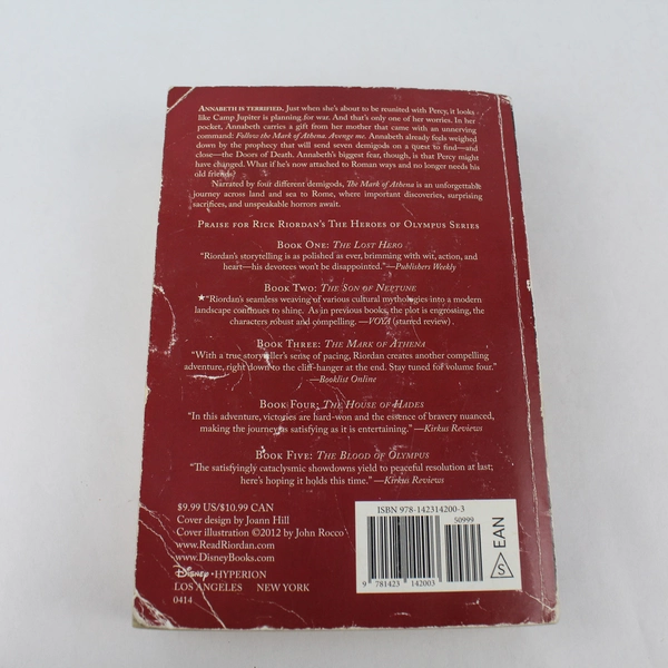 The Heroes of Olympus Book Three Mark of Athena Rick Riordan Paperback 2014