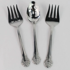 Set of 3 Reed & Barton Elegante Select Stainless Steel Serving Utensils 8-1/2"
