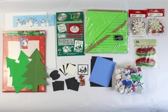 Lot of Christmas Scrapbooking Paper Stickers Confetti & Crafts DIY