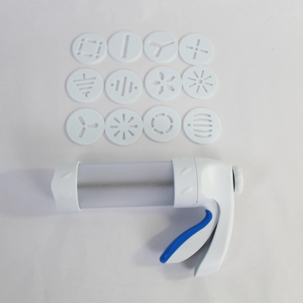 Wilton Cookie Press with 12 Disks Easy Squeeze Handle Baking Gadget