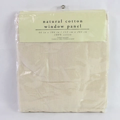 Pier 1 Imports Natural Cotton Window Panels 44in X 104in One Panel