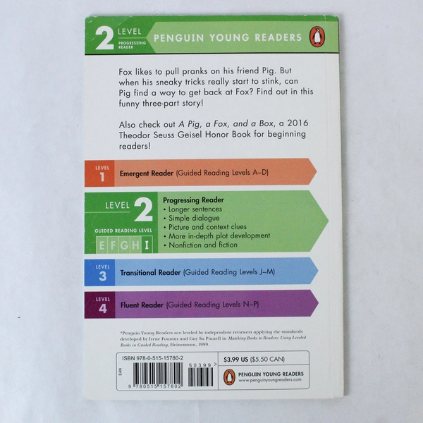 Penguin Level 2 A Pig a Fox and Stinky Socks Jonathan Fenske 2017 Paperback