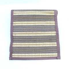 Brown Bamboo Woven Table Runner 72" x 13" Home Decor Good Condition