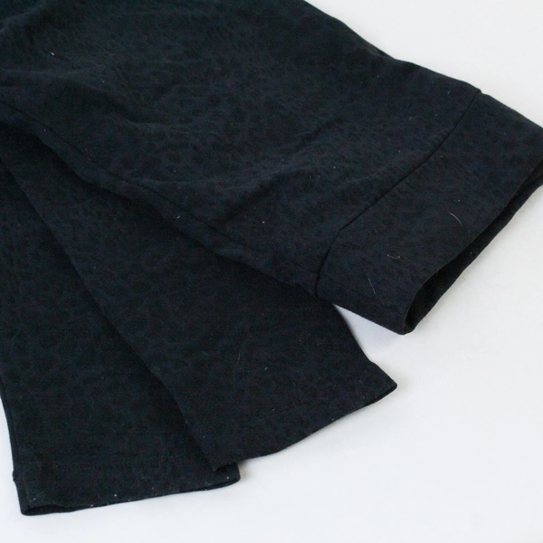 Matty M Legging Black Leopard Pattern Juniors Size Small Nylon Blend Elastic