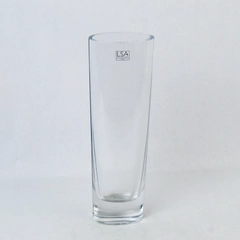 LSA international Mouth Blown Clear Glass Vase 12.75 Inch Home Decor