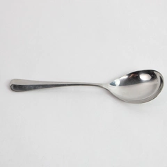 Gorham Ethan Allen Stainless Steel Soup Spoon with Art Deco Design