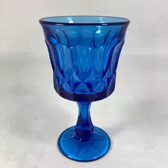 Vintage Noritake Perspective Cobalt Blue Goblet 6.5 Inch