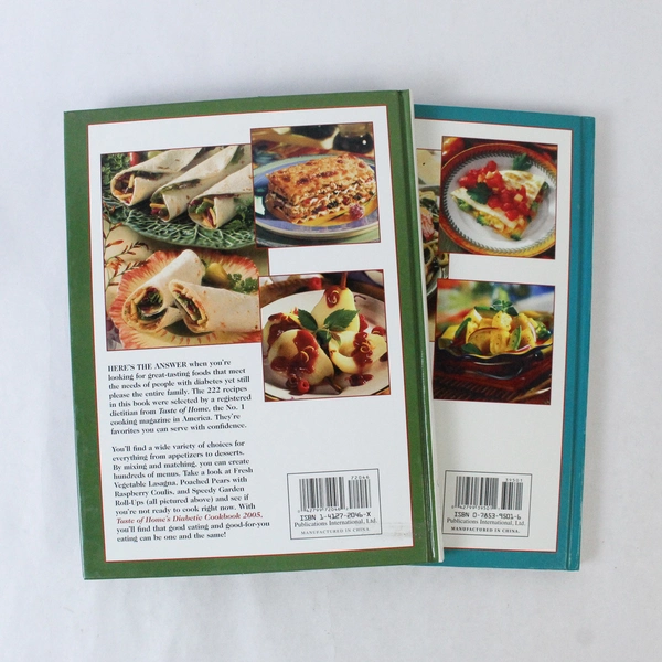 Lot Of 2 Taste of Home's Diabetic Cookbook 2004 2005 Publications Intl HC