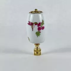  Ceramic Hummingbird Lamp Ornament NIB Lamp Topper 98C613 Giftco Inc 