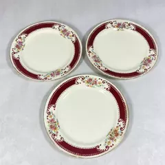 Lot of 3 Homer Laughlin Majestic Bread Plates 6.25 Inch October 1950 Date Code