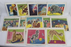 Lot of 12 Vintage Circus Art Prints Clowns Animals Trapeze & More
