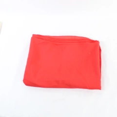 Rectangular Red Tablecloth 60x82" Pre-Owned with Snags for Dining Room Decor
