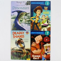 Lot of 4 Beginner Reading Children Bks Step Into Reading, Usborne, Planet Reader