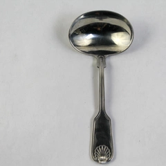 Vintage Wallace Country Shell Stainless Steel 6" Ladle Serving Spoon