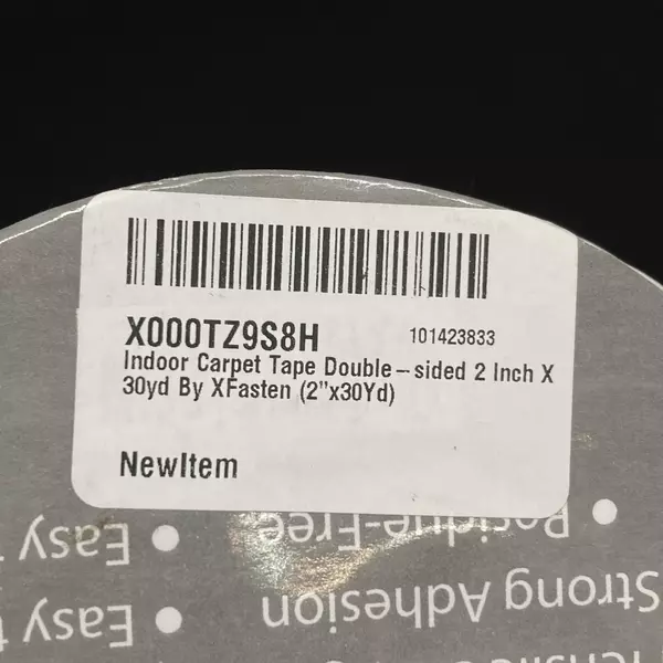 X Fasten Double Sided Carpet Tape 2 Inch x 30 Yards NIP White