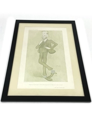 Vanity Fair Print of George Bernard Shaw by Ruth Framed & Matted 19x14"