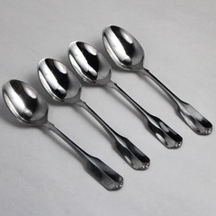 Set of 4 Oneida Flatware Teaspoons Wm A Rogers Deluxe Stainless Steel