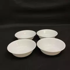 Set of 4 Corelle Winter Frost Cereal Bowls 6.25 Inch