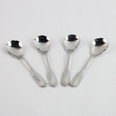 Lot of 4 Gloria Oneida Soup Spoons Made With WMA Rogers Stainless Steel