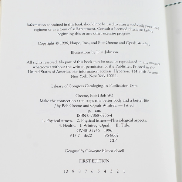 Make the Connection 10 Steps to a Better Body & Life by Oprah Winfrey