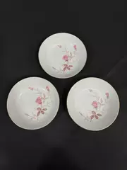 Set of 3 Sone China Cashmir Rose 2197 Fruit Bowls White Pink Roses