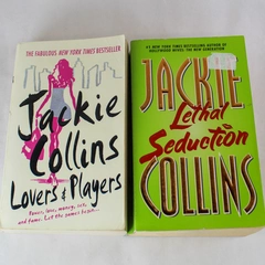 Lot of 2 Jackie Collins Novels Lethal Seduction Lovers And Players
