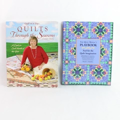 Lot Of 2 Quilting Books The Quilt Maniac's Playbook Quilts Through The Season