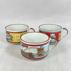 Lot of 3 McIllhenny Company Tabasco Soup Mugs Oyster Brands