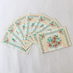 Lot of 7 Gibson Greetings Blank Floral Greeting Card With Envelope 3.75 x 5.75