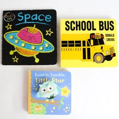 Lot of 3 Simple Children's Board Books For Learning To Read