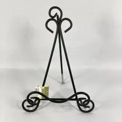 Studio Decor Black Wrought Iron Picture Book Plate Holder